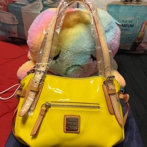 Dooney & Bourke NWT Yellow Patent Leather Shoulder Bag